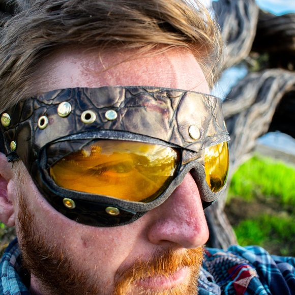 Leather Goggles. Perfect for Burning Man - Picture 7 of 8
